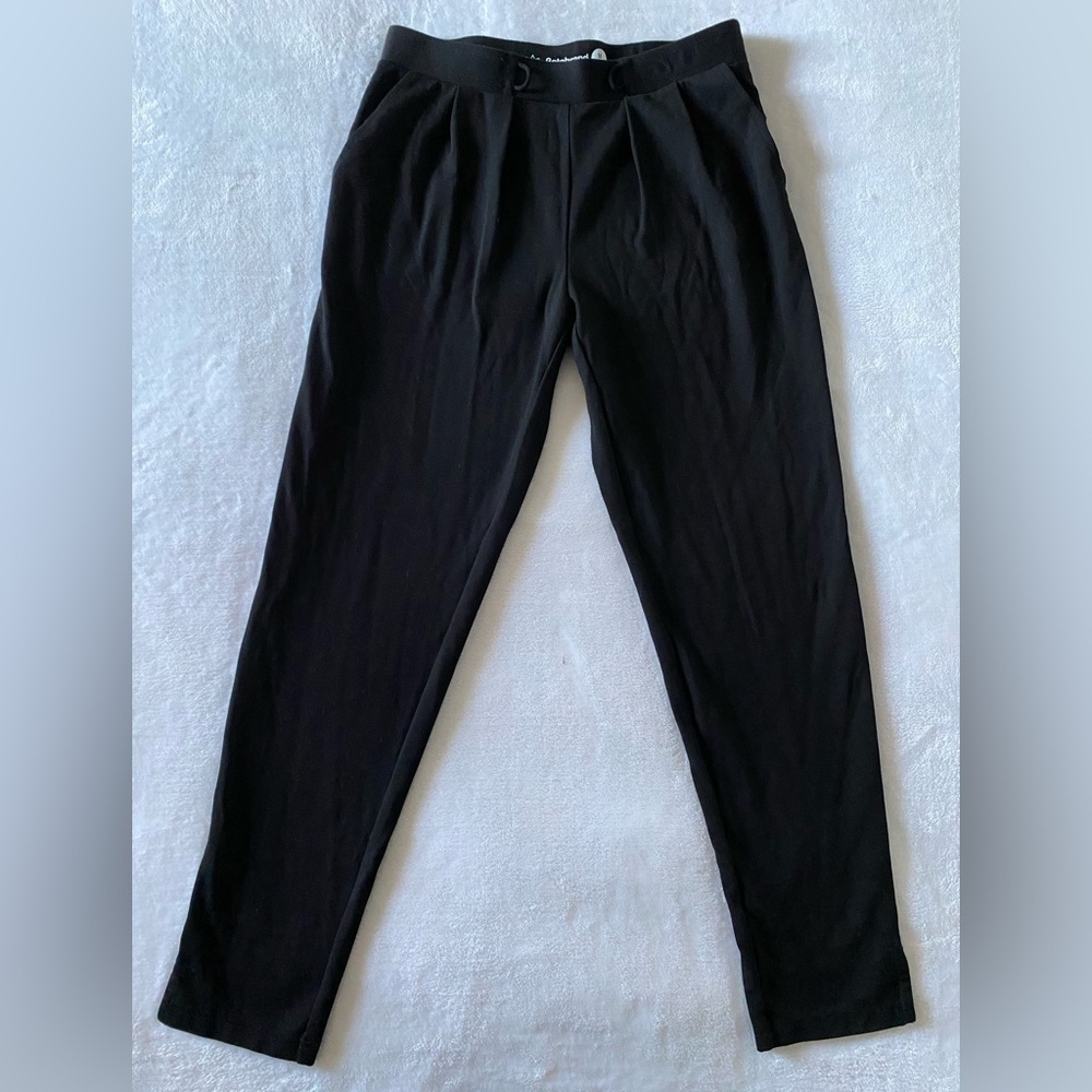 Betabrand‎ Black Jogger Yoga Pants No String Size Medium Long